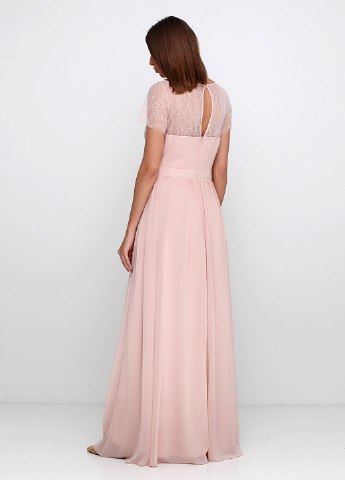 Розовое вечернее платье в стиле ампир Asos однотонное