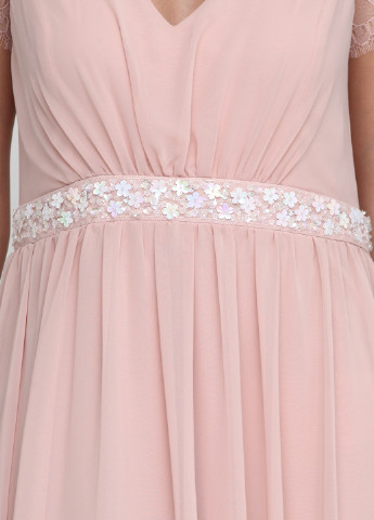 Рожева вечірня сукня в стилі армпір Asos однотонна