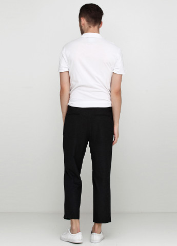 Темно-серые кэжуал демисезонные со средней талией брюки Zara