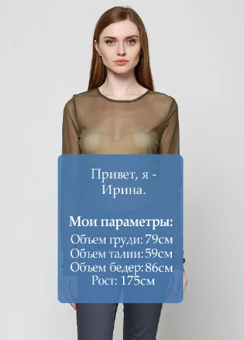 Хаки блуза Only