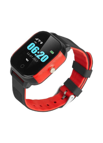 Детские часы-телефон с GPS трекером GOGPS черный с красным GoGPS Me К23 комбинированные