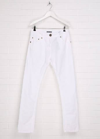 Белые кэжуал демисезонные брюки Patrizia Pepe