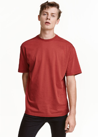 Терракотовая футболка H&M