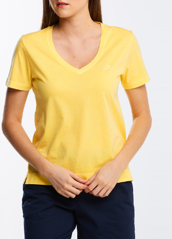 Жовта літня футболка Gant