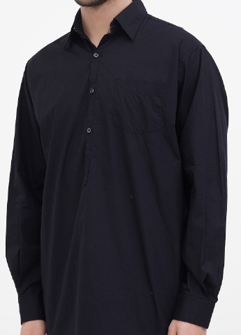 Черная кэжуал рубашка однотонная Ralph Lauren