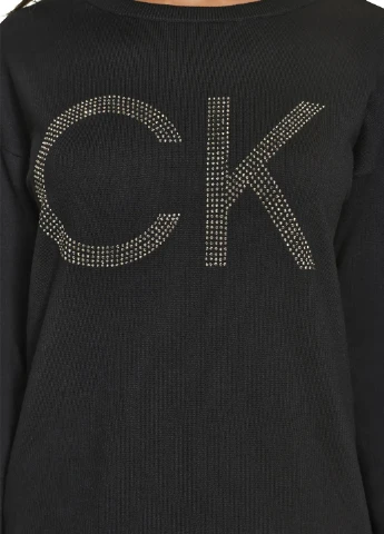 Чорна кежуал сукня сукня светр Calvin Klein однотонна