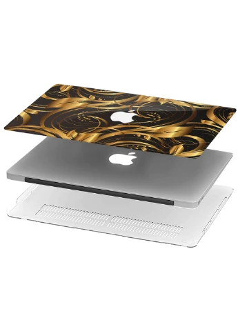 Чохол пластиковий для Apple MacBook Air 13 A1932/A2179/A2337 Золоті вензелі (Golden monograms) (9656-2316) MobiPrint (218987529)