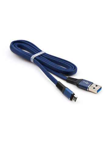 Дата кабель (VCPDCMFNB1B) Vinga usb 2.0 am to micro 5p 1m flat nylon blue (239381264)