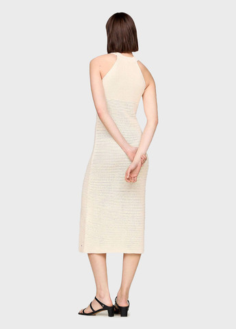 Бежевое кэжуал платье силуэтная Tommy Hilfiger однотонное