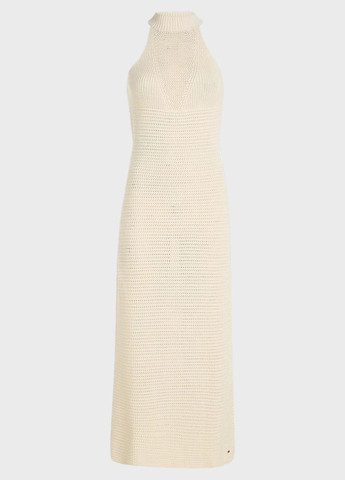 Бежевое кэжуал платье силуэтная Tommy Hilfiger однотонное