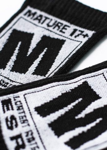 Чёрные носки 17+ LOMM рисунки (212242413)