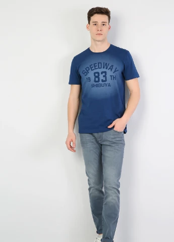Синяя футболка Colin's