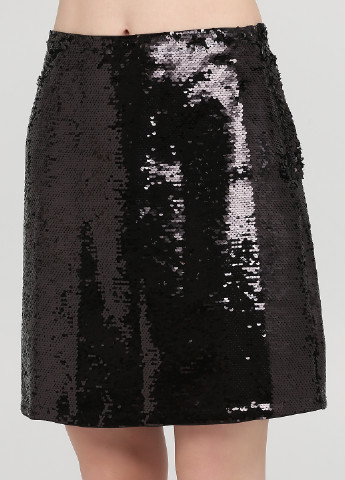 Черная кэжуал однотонная юбка Lipsy