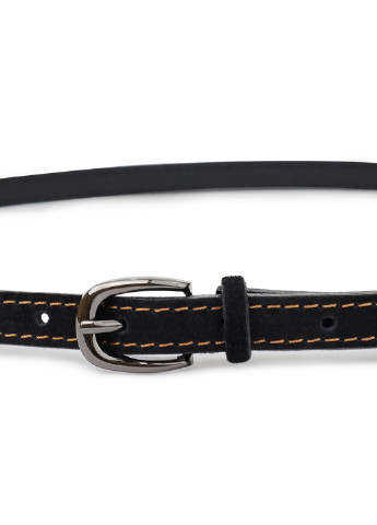 Замшевий жіночий ремінь 20764 Чорний Vintage (249995260)