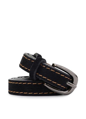 Замшевий жіночий ремінь 20764 Чорний Vintage (249995260)