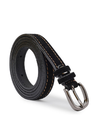 Замшевий жіночий ремінь 20764 Чорний Vintage (249995260)