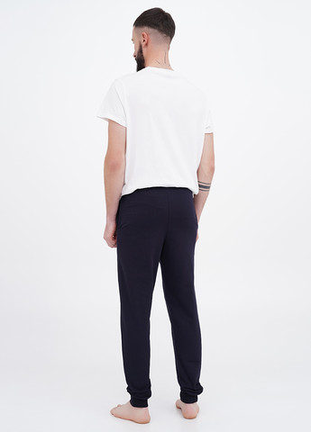 Темно-синие домашние зимние джоггеры брюки Трикомир