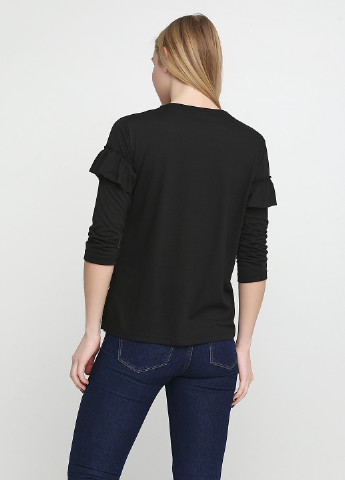 Чорна демісезонна блуза Brandtex Collection