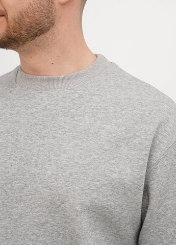 Светло-серый свитшот Trend Collection меланж без декора (315067172)