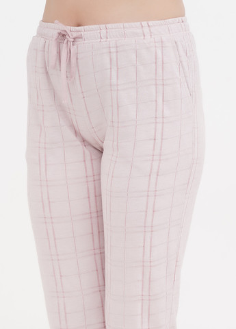 Светло-розовая всесезон пижама (футболка, брюки) футболка + брюки Cotpark