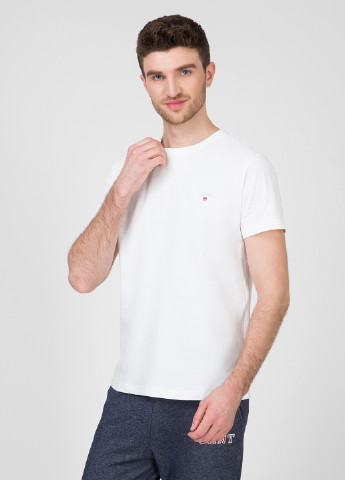 Біла футболка Gant
