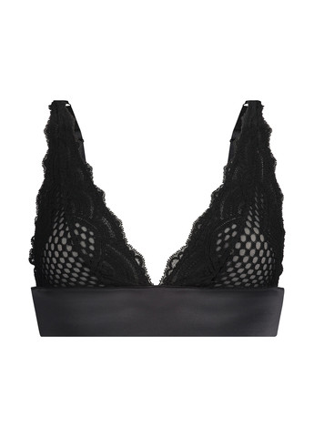 Чорний тріенджел бюстгальтер Hunkemoller без кісточок поліамід