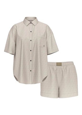 Серая всесезон пижама (рубашка, шорты) рубашка + шорты Victoria's Secret