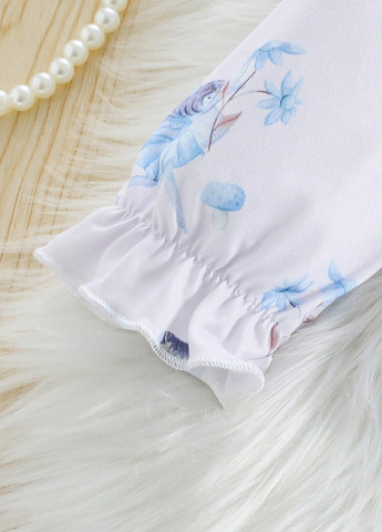 Біла всесезон піжама (кофта, штани) кофта + брюки SHEIN