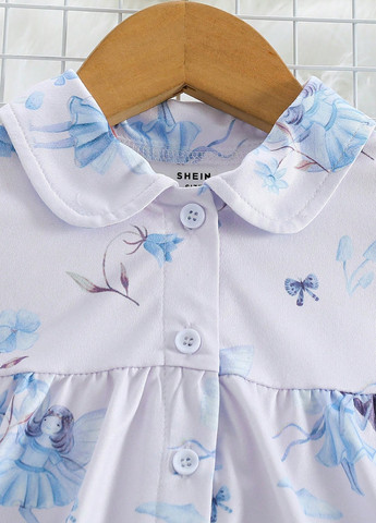 Біла всесезон піжама (кофта, штани) кофта + брюки SHEIN