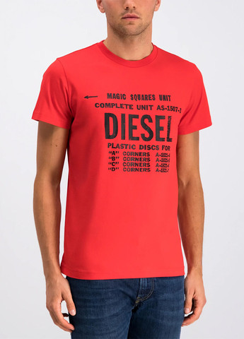 Червона футболка Diesel