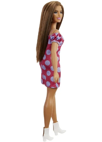 Лялька Barbie Fashionistas Doll #171 Барбі Модниця в сукні в горошок (GRB62) Mattel (255665397)