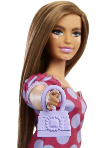 Лялька Barbie Fashionistas Doll #171 Барбі Модниця в сукні в горошок (GRB62) Mattel (255665397)