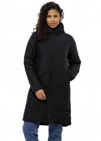 Черная зимняя куртка Jack Wolfskin