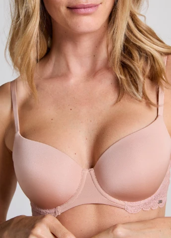 Бежевий балконет бюстгальтер Hunkemoller з кісточками поліамід