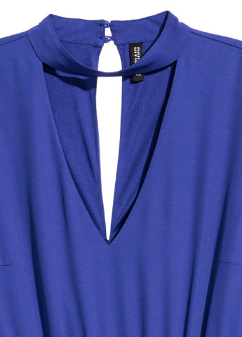 Синя кежуал сукня кльош H&M однотонна