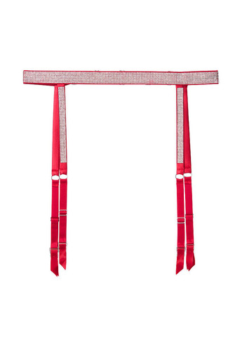 Красный демисезонный комплект (пояс для чулок, трусики) Victoria's Secret