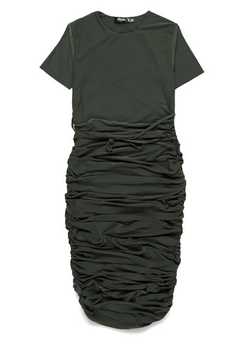 Оливковое (хаки) кэжуал платье футляр Missguided однотонное
