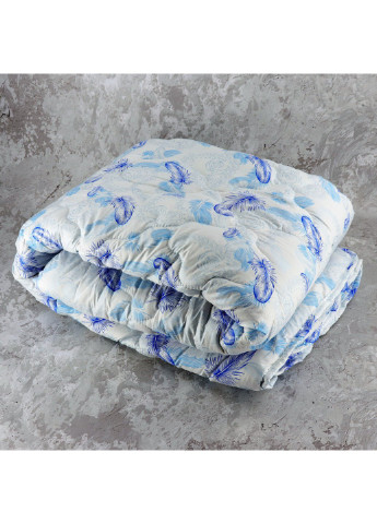 Одеяло закрытое однотонное искусственный лебяжий пух (Микрофибра) Полуторное 145х210 55031 Moda (254860971)