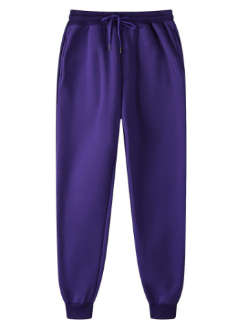 Фиолетовые кэжуал демисезонные багги брюки Berni Fashion