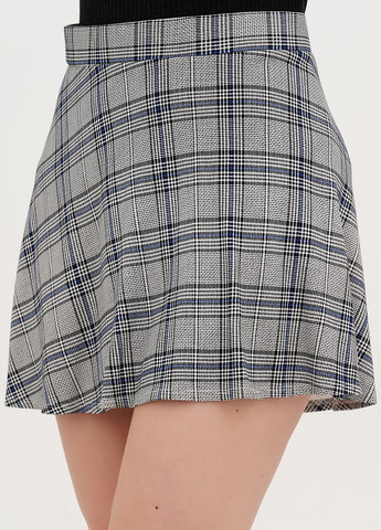 Разноцветная кэжуал в клетку юбка Boohoo клешированная