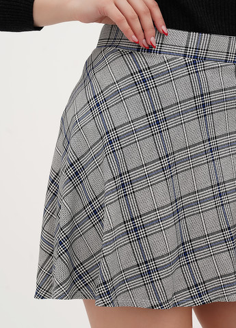 Разноцветная кэжуал в клетку юбка Boohoo клешированная