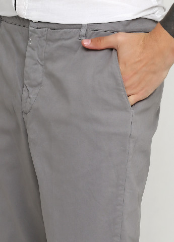 Светло-серые кэжуал демисезонные прямые брюки Levi's