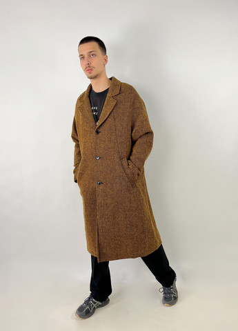 Коричневое демисезонное Пальто однобортное Weekday