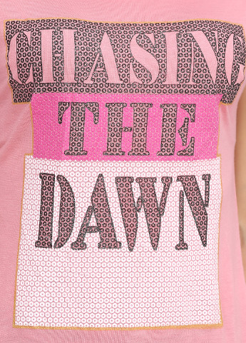 Розовая летняя футболка KSV