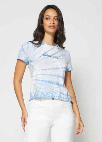 Блакитна літня футболка Gap