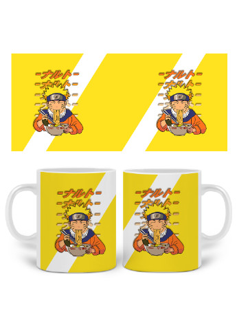 Кружка Наруто Узумакі (Naruto Uzumaki) 330 мл горнятко керамічне (20259-2818) MobiPrint (221743203)