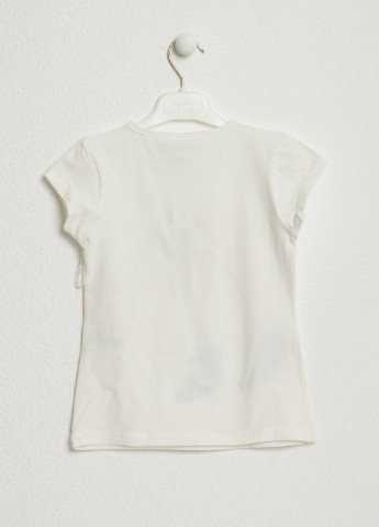 Белая летняя футболка с коротким рукавом Favo girls