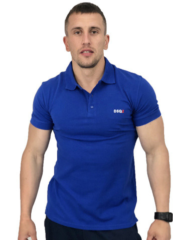 Синяя синяя футболка поло Sport Line