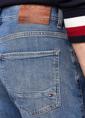 Голубые демисезонные зауженные джинсы Tommy Hilfiger
