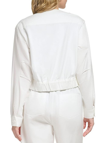 Белый женский жакет Calvin Klein однотонный - демисезонный